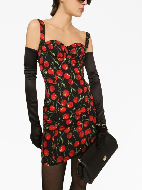 Dolce & Gabbana  cherry print minidress - Image 4