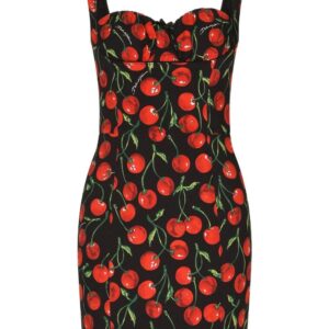 Dolce & Gabbana cherry print minidress