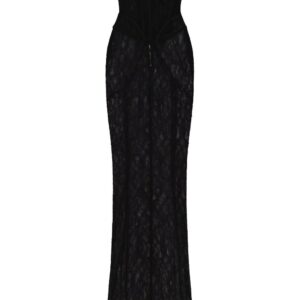 Dolce & Gabbana x Kim semi-sheer corset gown