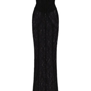 Dolce & Gabbana  x Kim semi-sheer corset gown