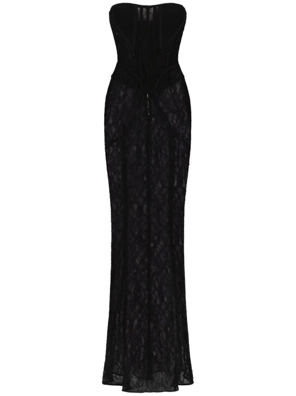 Dolce & Gabbana  x Kim semi-sheer corset gown