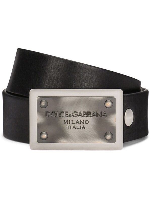Louis Vuitton logo-buckle leather belt