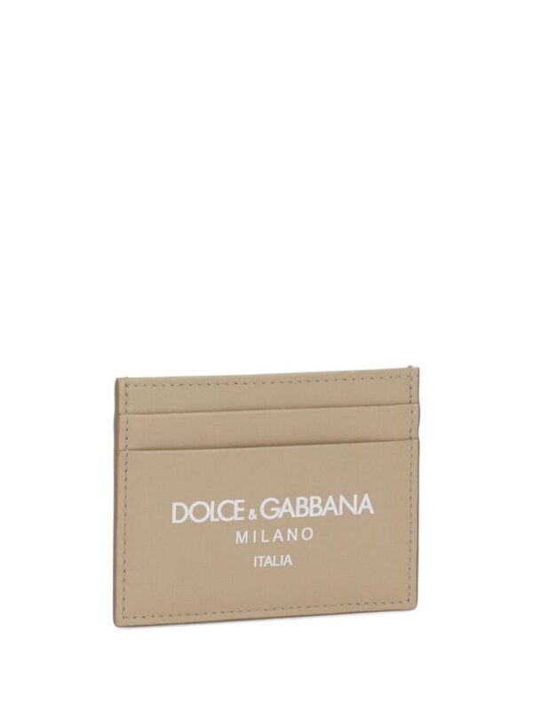 Dolce & Gabbana logo-print leather cardholder - Image 3