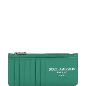 Dolce & Gabbana logo-print leather wallet