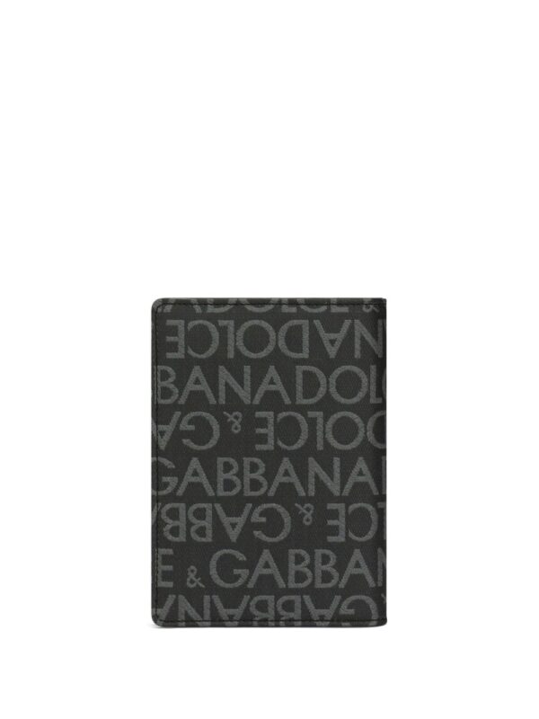 Dolce & Gabbana logo-plaque jacquard cardholder - Image 2
