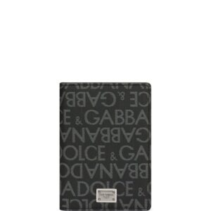 Dolce & Gabbana logo-plaque jacquard cardholder