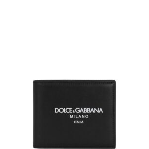 Dolce & Gabbana logo-print leather wallet