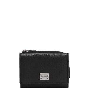 Dolce & Gabbana logo-plaque leather wallet