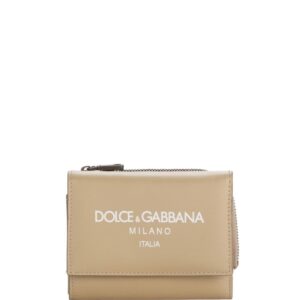 Dolce & Gabbana logo-print leather wallet