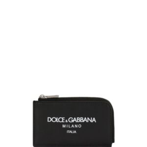 Dolce & Gabbana logo-print zip-around wallet