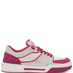 Dolce & Gabbana crystal-embellished leather sneakers