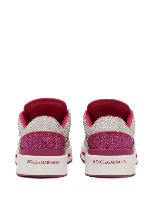 Dolce & Gabbana crystal-embellished leather sneakers - Image 3