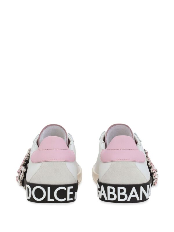 Dolce & Gabbana Portofino rhinestone-logo sneakers - Image 3