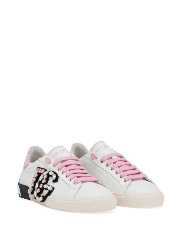 Dolce & Gabbana Portofino rhinestone-logo sneakers - Image 2