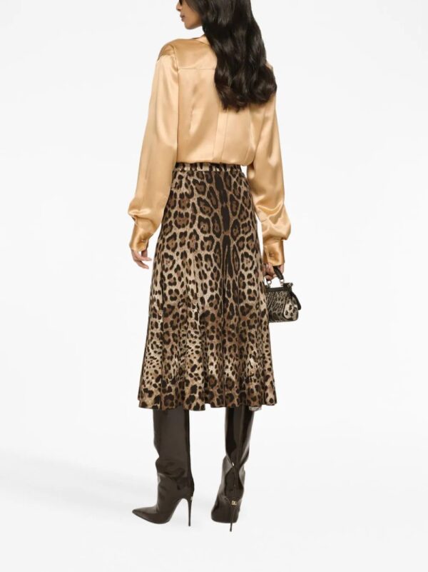 Dolce & Gabbana  leopard-print high-waisted skirt - Image 4