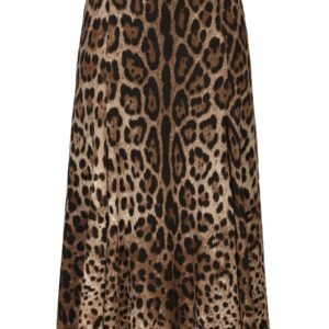 Dolce & Gabbana  leopard-print high-waisted skirt