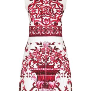 Dolce & Gabbana  Majolica-print brocade mini dress