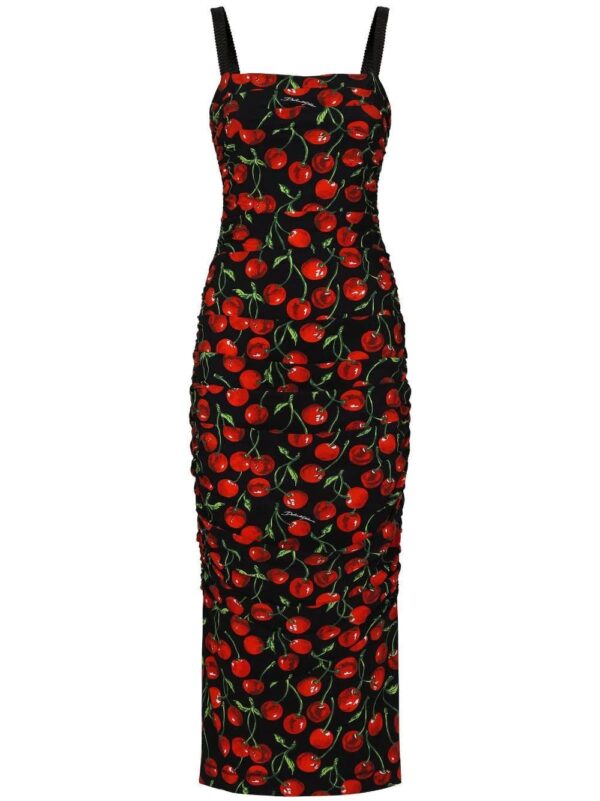 Dolce & Gabbana  cherry-print midi dress