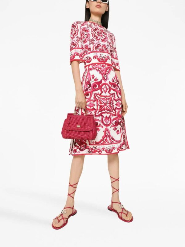 Dolce & Gabbana  Majolica-print midi dress - Image 2