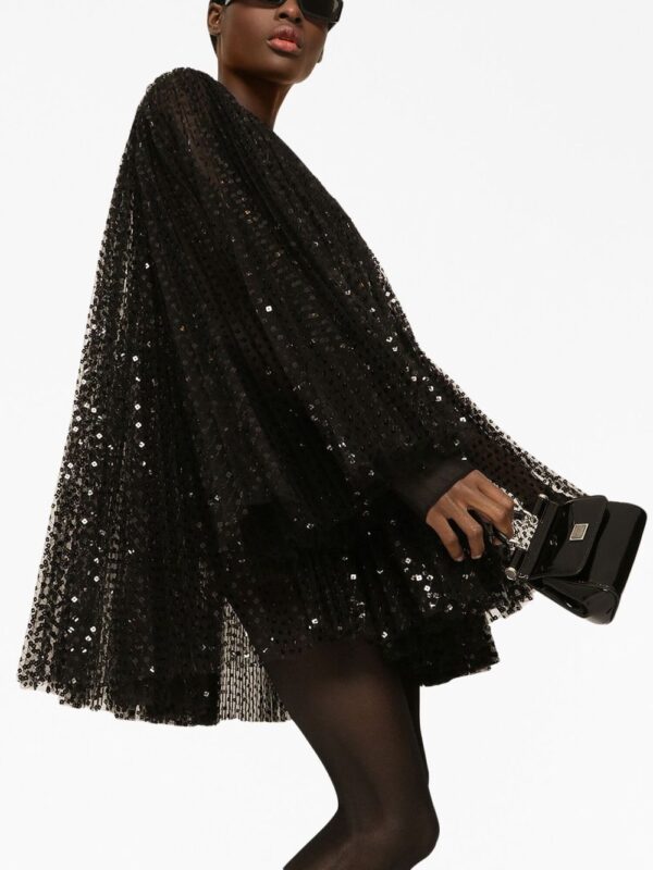 Dolce & Gabbana sequin-embellished flared minidress - Image 5