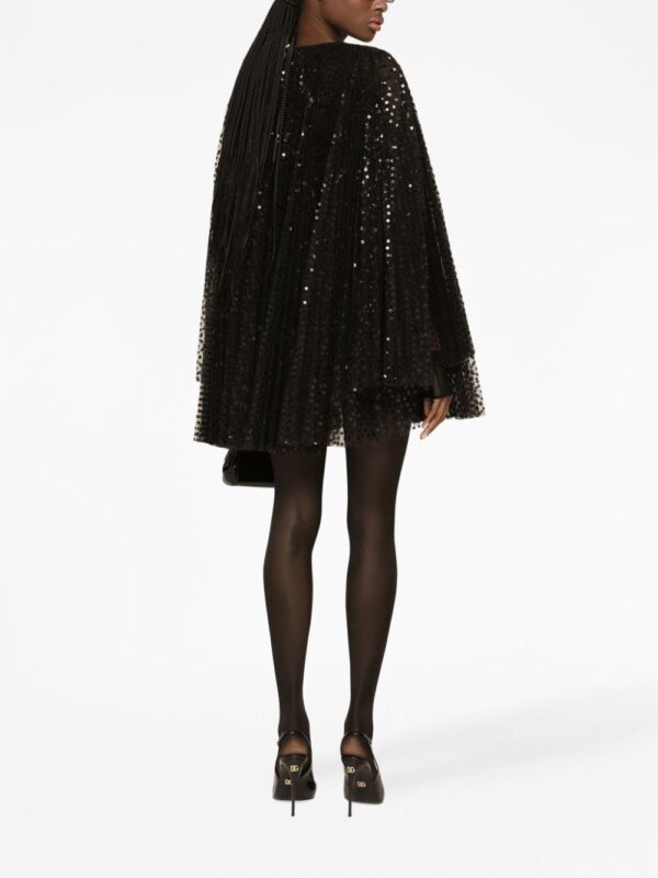 Dolce & Gabbana sequin-embellished flared minidress - Image 3