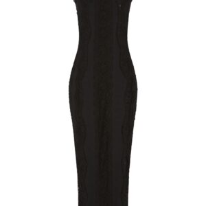 Dolce & Gabbana lace-embellished midi dress