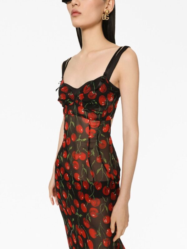 Dolce & Gabbana cherry-print maxi dress - Image 5