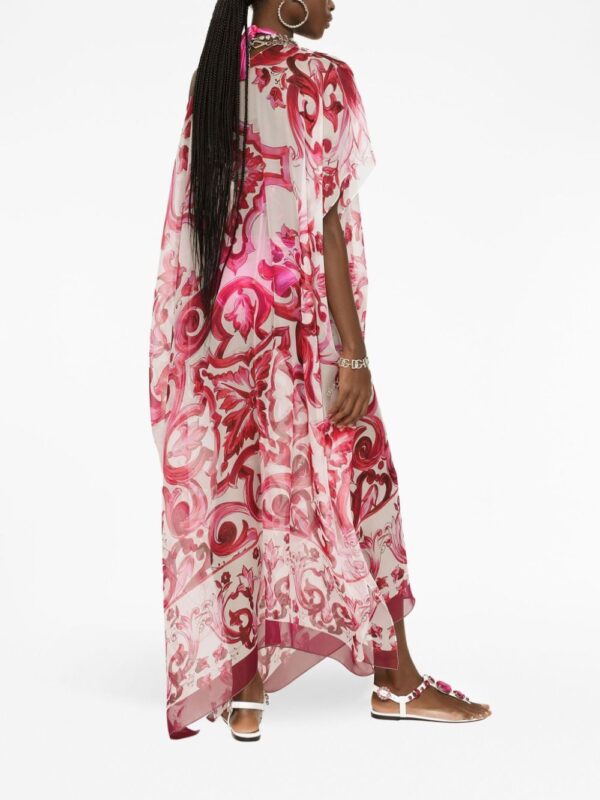 Dolce & Gabbana Majolica-print kaftan dress - Image 2
