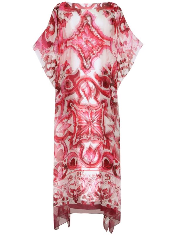 Dolce & Gabbana Majolica-print kaftan dress