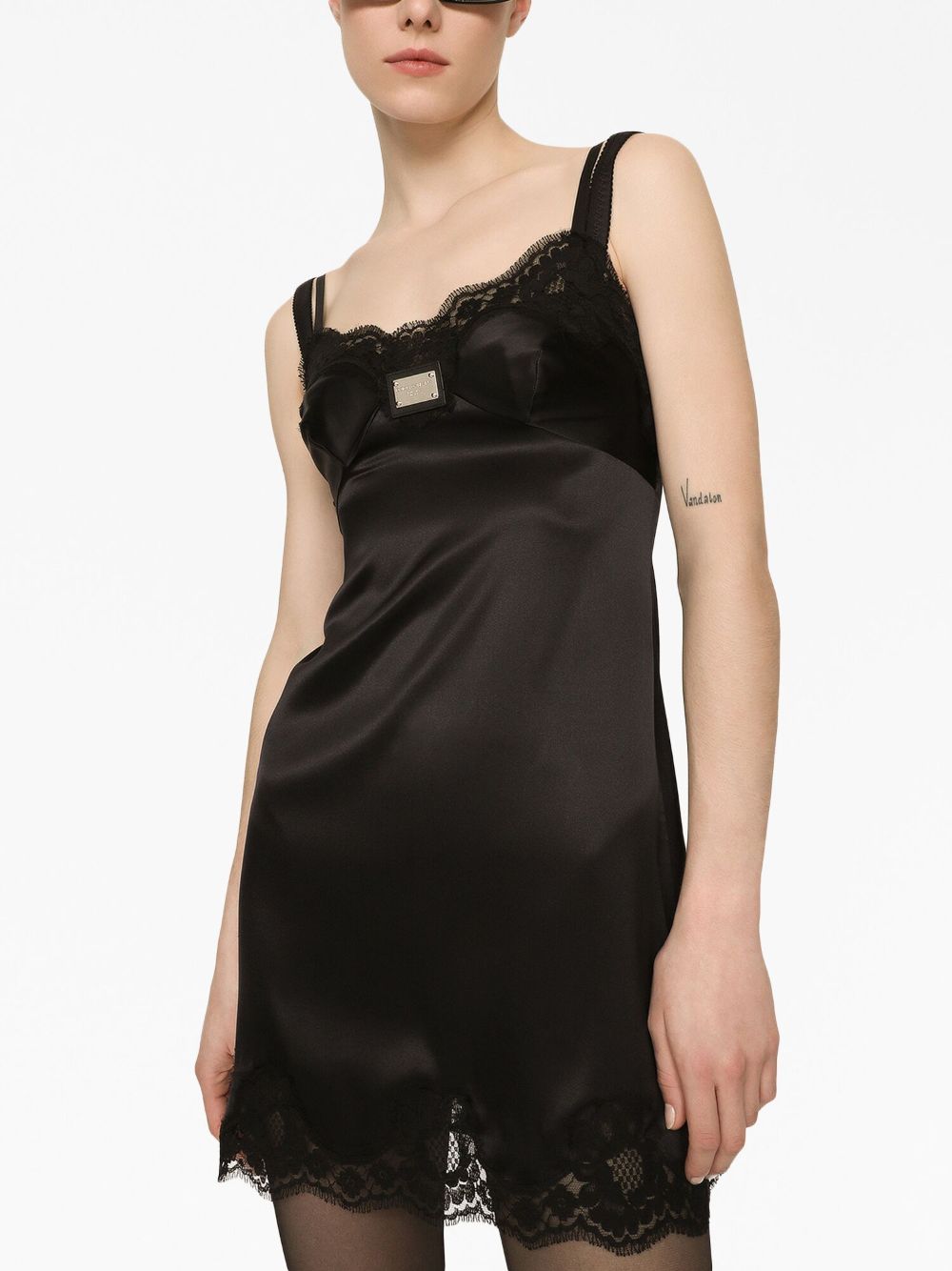 Dolce & Gabbana lace-detail minidress - Image 5