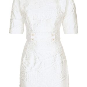 Dolce & Gabbana  jacquard short-sleeve minidress