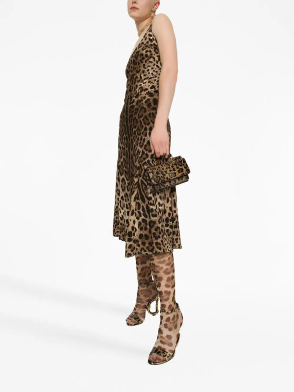 Dolce & Gabbana  leopard-print midi dress - Image 3