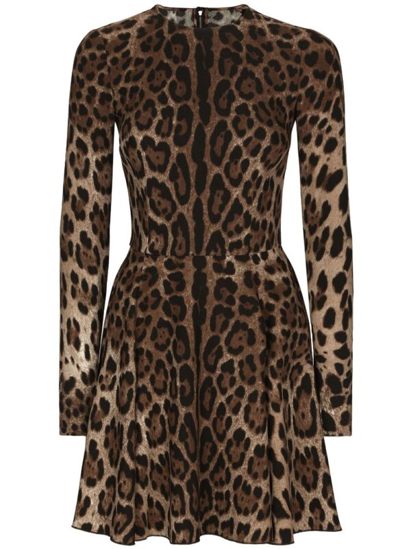 Dolce & Gabbana leopard-print short dress - Image 5