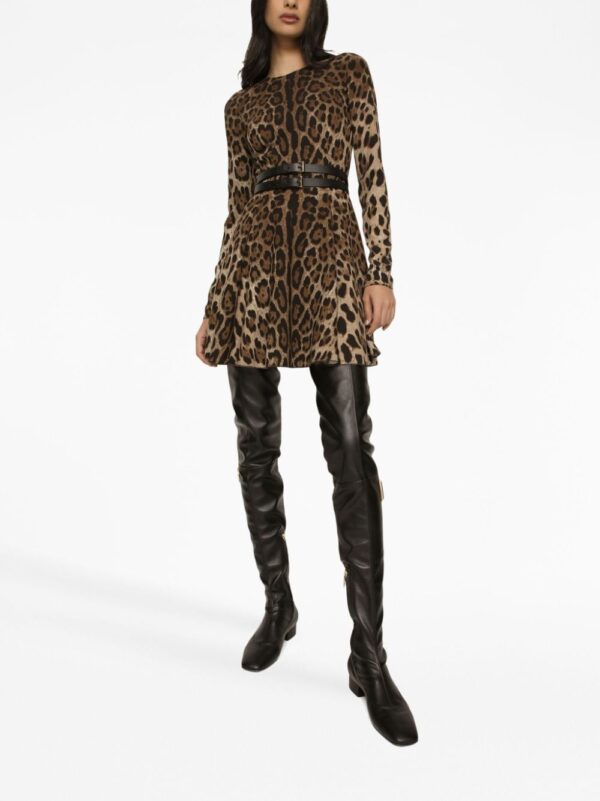 Dolce & Gabbana leopard-print short dress - Image 2