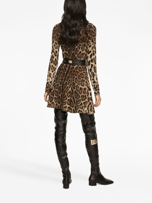 Dolce & Gabbana leopard-print short dress - Image 3
