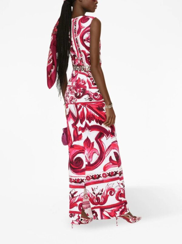 Dolce & Gabbana  Majolica-print maxi dress - Image 3
