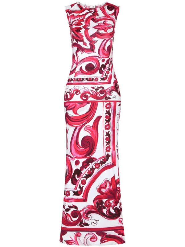 Dolce & Gabbana  Majolica-print maxi dress