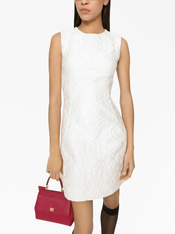 Dolce & Gabbana  sleeveless patterned-jacquard dress - Image 3