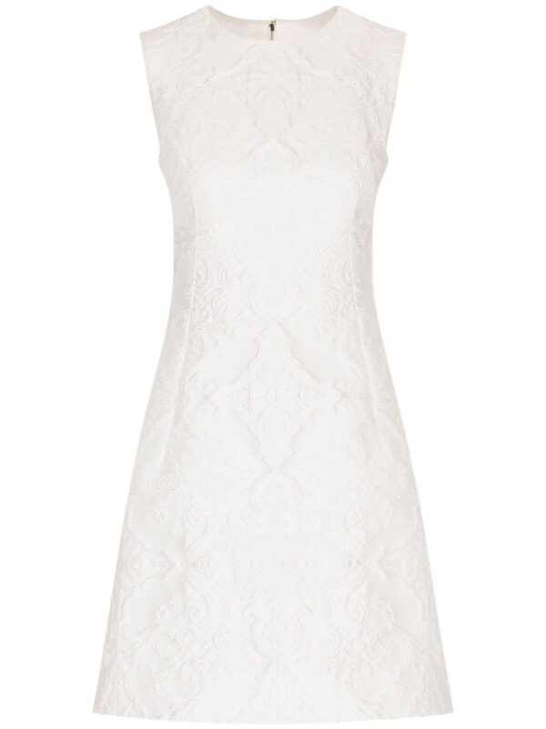 Dolce & Gabbana  sleeveless patterned-jacquard dress