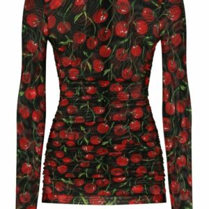 Dolce & Gabbana  cherry-print long-sleeve T-shirt