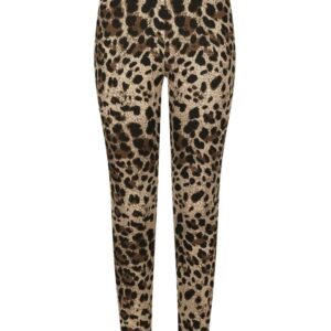 Dolce & Gabbana  logo-waistband leopard-print leggings