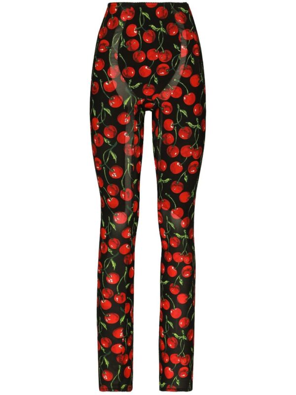 Dolce & Gabbana  high-waisted cherry-print leggings