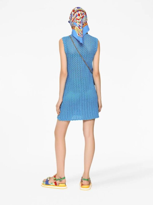 Dolce & Gabbana  sleeveless crochet-knit minidress - Image 4