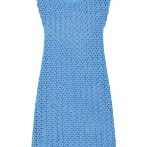 Dolce & Gabbana sleeveless crochet-knit minidress