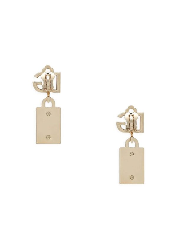 Dolce & Gabbana  logo-lettering drop earrings - Image 2