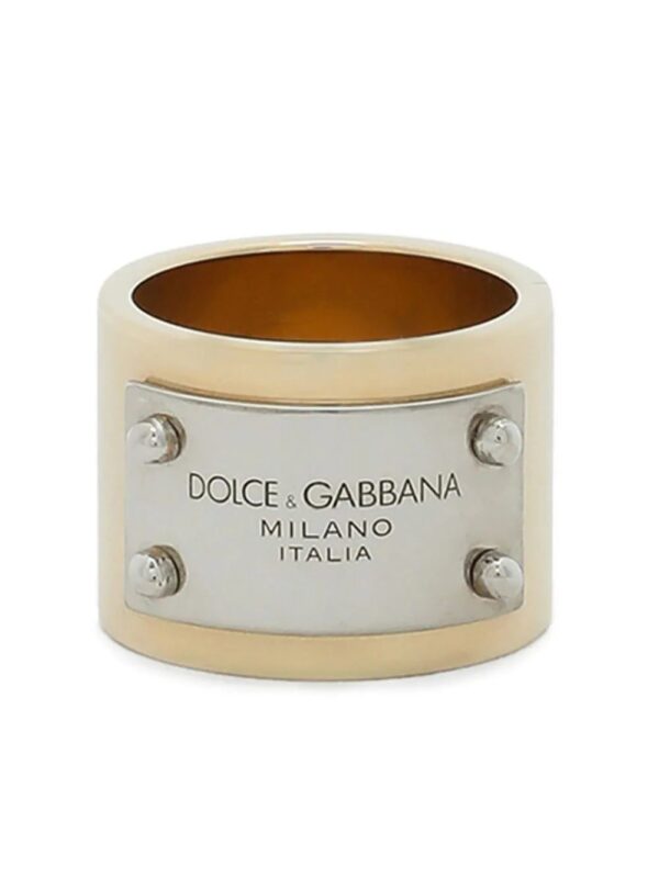 Dolce & Gabbana  logo-engraved ring