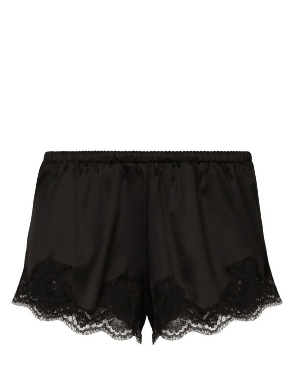 Dolce & Gabbana  lace-detailing satin-finish briefs
