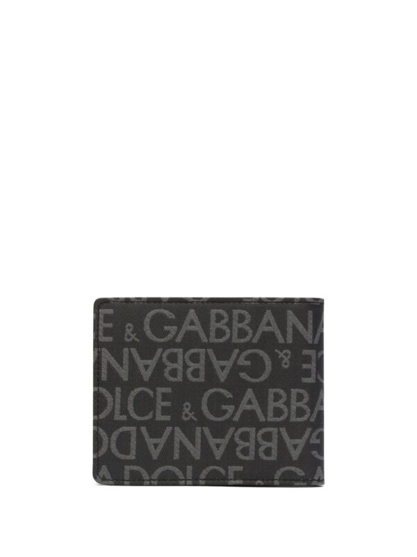 Dolce & Gabbana logo-jacquard bi-fold wallet - Image 3