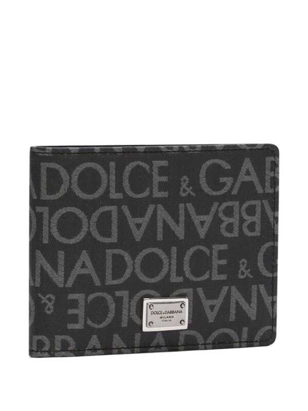 Dolce & Gabbana logo-jacquard bi-fold wallet - Image 2