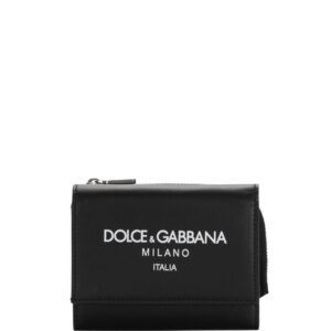 Dolce & Gabbana logo-print flap wallet